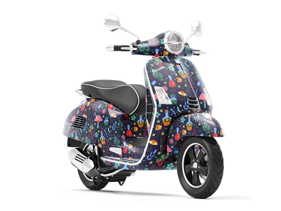Magical Ingredients Witch Vespa Scooter Wrap Film