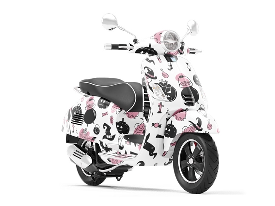 Wiccan Hipster Witch Vespa Scooter Wrap Film