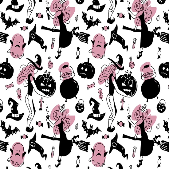 Wiccan Hipster Witch Vinyl Wrap Pattern
