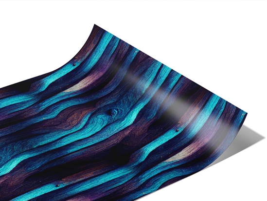 Ocean Waves Wood Plank Vinyl Wraps