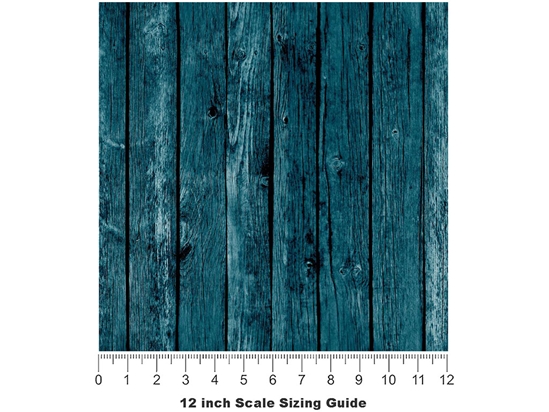 Peacock  Wood Plank Vinyl Film Pattern Size 12 inch Scale