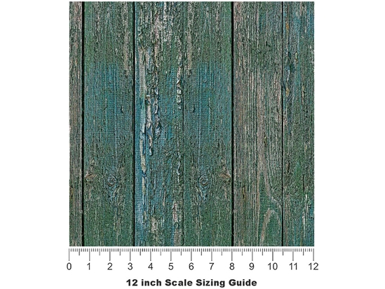 Deep Sea Wood Plank Vinyl Film Pattern Size 12 inch Scale