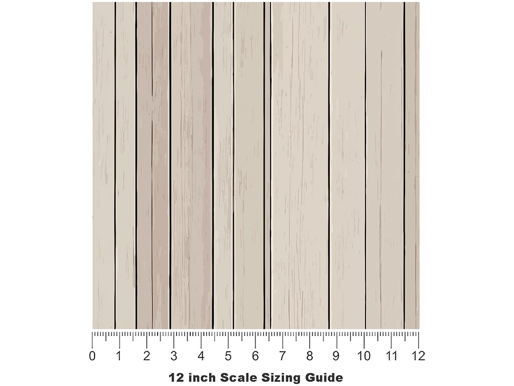 Grey  Wood Plank Vinyl Film Pattern Size 12 inch Scale