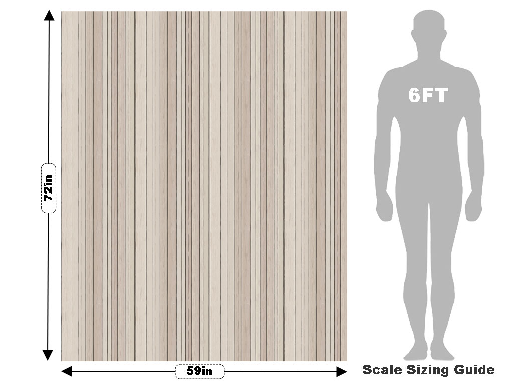 Grey  Wood Plank Vehicle Wrap Scale