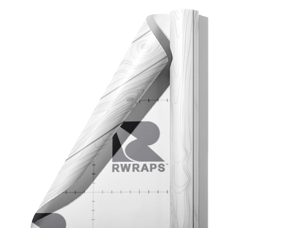 White  Wood Plank Wrap Film Sheets