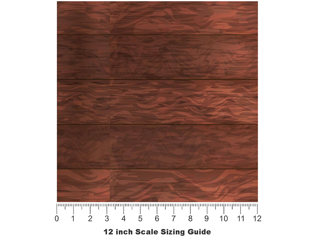 Mahogany  Wood Plank Vinyl Film Pattern Size 12 inch Scale