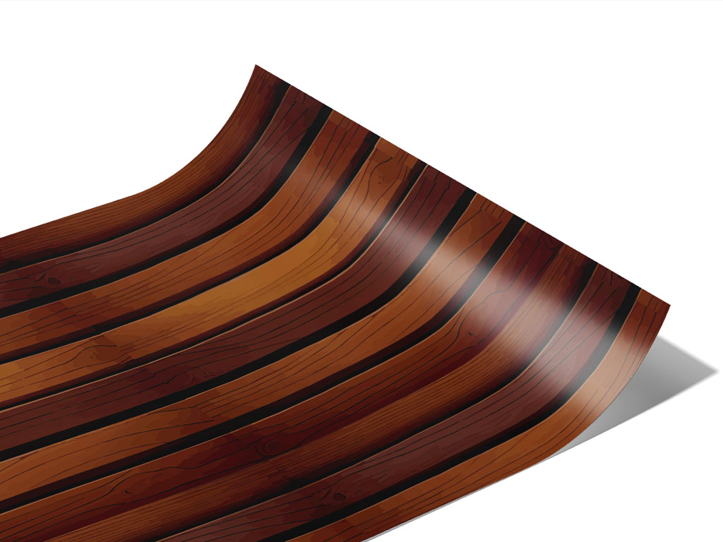 Dark Gradient Wood Plank Vinyl Wraps