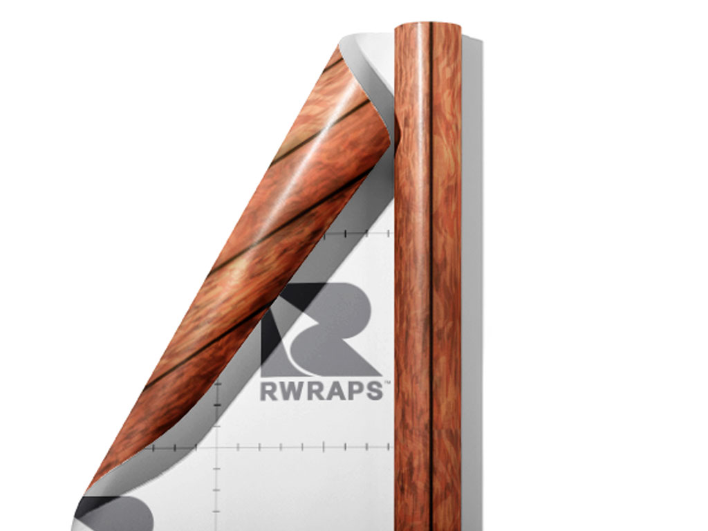 Rustic Chestnut Wood Plank Wrap Film Sheets
