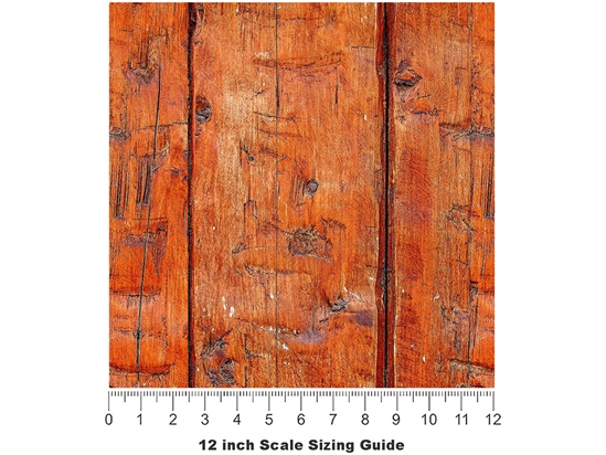 Bronze  Wood Plank Vinyl Film Pattern Size 12 inch Scale