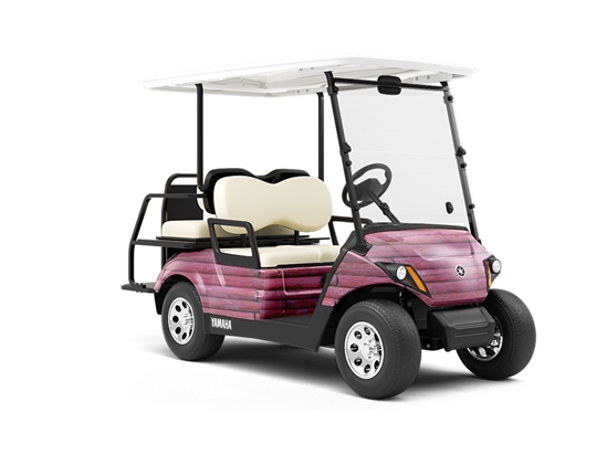 Fruit Punch Wood Plank Wrapped Golf Cart