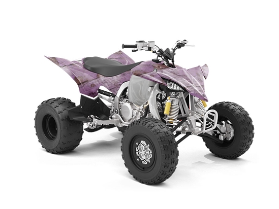 Distressed Periwinkle Wood Plank ATV Wrapping Vinyl