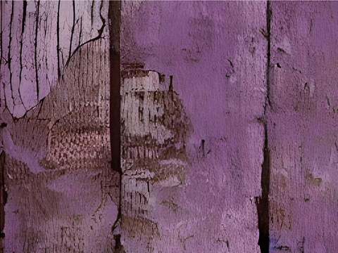 Rwraps™ Purple Wood Plank Print Vinyl Wrap Film - Distressed Periwinkle