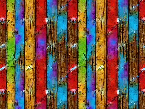 Rwraps™ Rainbow Wood Plank Print Vinyl Wrap Film - Distressed Boardwalk