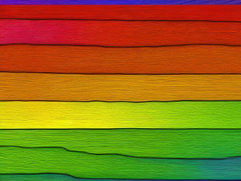 Rwraps™ Rainbow Wood Plank Print Vinyl Wrap Film - Raw Edge