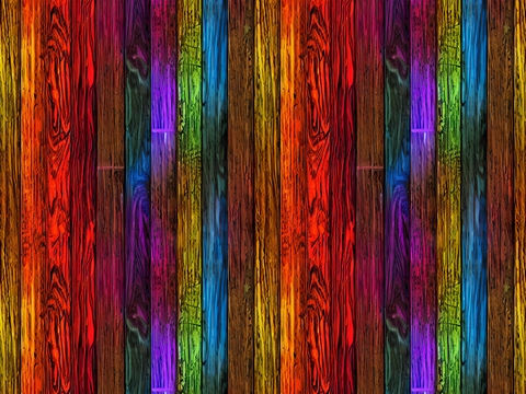 Rwraps™ Rainbow Wood Plank Print Vinyl Wrap Film - Soft Stain
