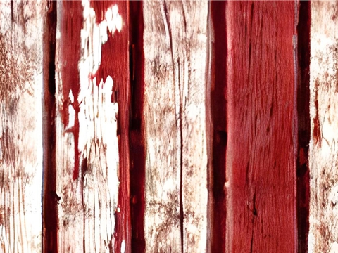 Rwraps™ Red Wood Plank Print Vinyl Wrap Film - Auburn Bleach