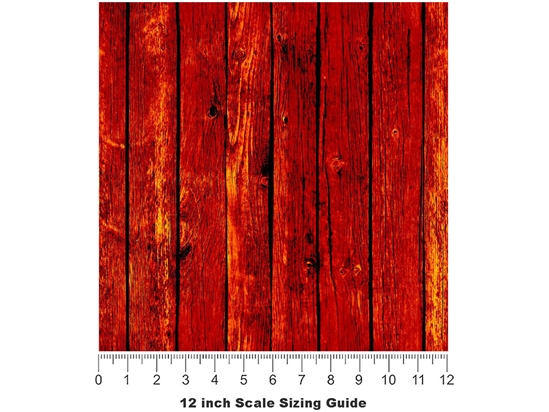 Cinnabar  Wood Plank Vinyl Film Pattern Size 12 inch Scale