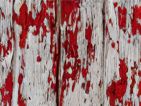 Rwraps™ Red Wood Plank Print Vinyl Wrap Film - Distressed Auburn