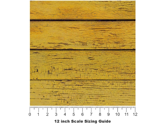 Flax  Wood Plank Vinyl Film Pattern Size 12 inch Scale