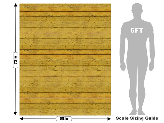 Flax  Wood Plank Vehicle Wrap Scale