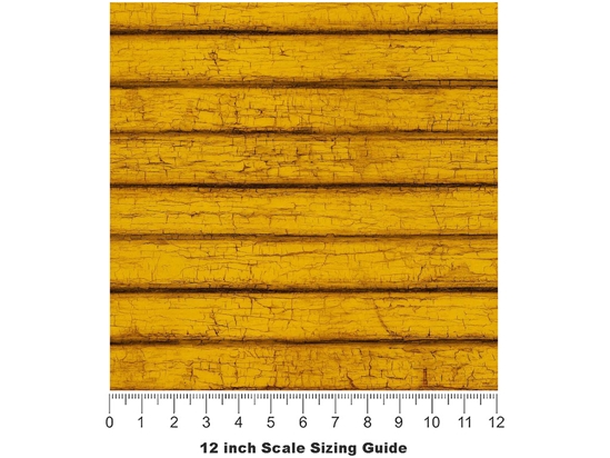 Sunflower  Wood Plank Vinyl Film Pattern Size 12 inch Scale