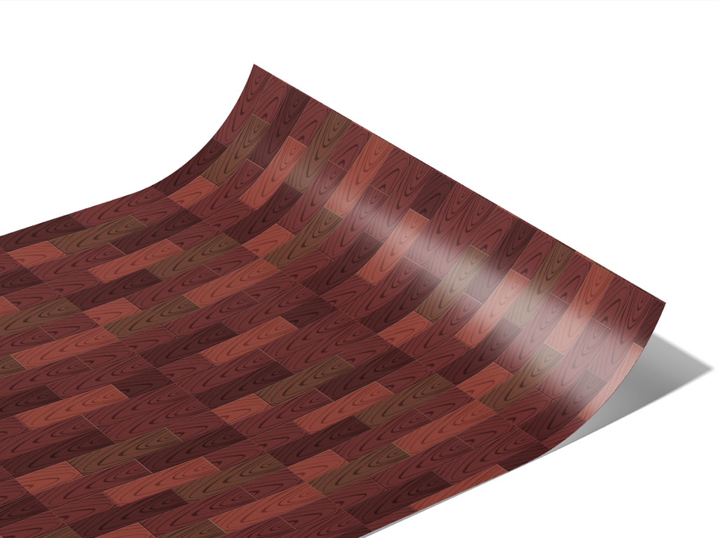 Rustic Floor Wooden Parquet Vinyl Wraps
