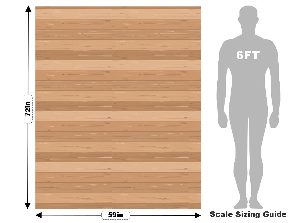 Smooth Floor Wooden Parquet Vehicle Wrap Scale