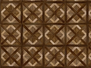 Dark Walnut Wooden Parquet Vinyl Wrap Pattern