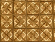 Early American Stain Wooden Parquet Vinyl Wrap Pattern