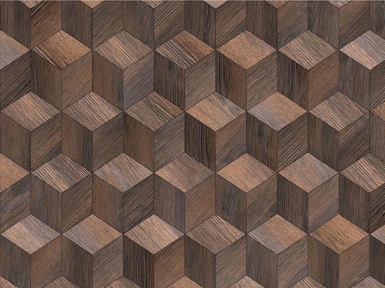 Jacobean Stain Wooden Parquet Vinyl Wrap Pattern
