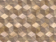 Rustic  Wooden Parquet Vinyl Wrap Pattern