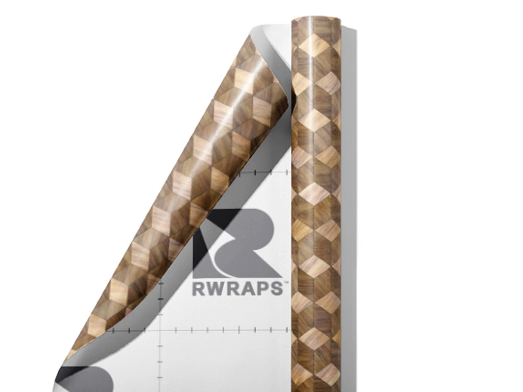 Rustic  Wooden Parquet Wrap Film Sheets