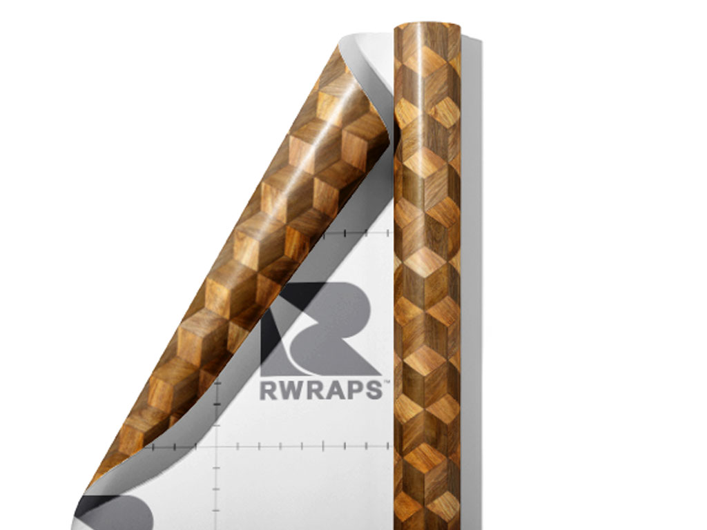 Sesame Stain Wooden Parquet Wrap Film Sheets