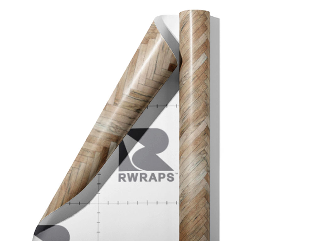 Whitewash  Wooden Parquet Wrap Film Sheets