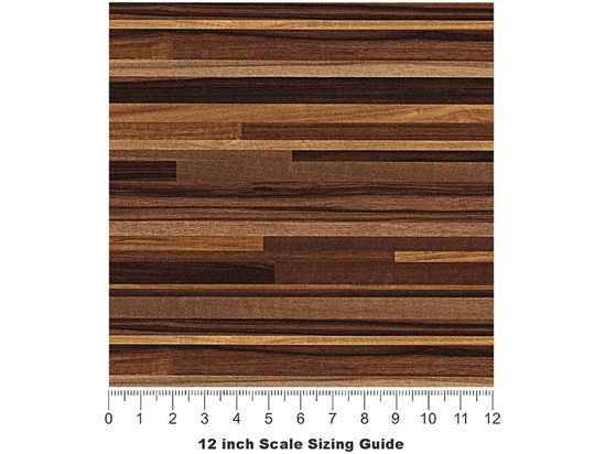 Roanoke Stain Wooden Parquet Vinyl Film Pattern Size 12 inch Scale