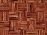 Brandy Stain Wooden Parquet Vinyl Wrap Pattern