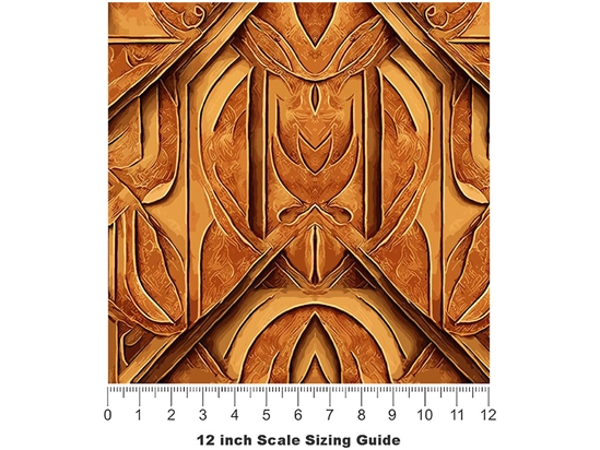 Redwood Owl Wooden Parquet Vinyl Film Pattern Size 12 inch Scale