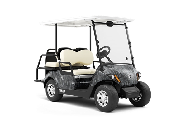 Midnight Zebra Wrapped Golf Cart