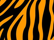 Orange Zebra Vinyl Wrap Pattern