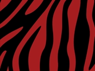 Red Zebra Vinyl Wrap Pattern