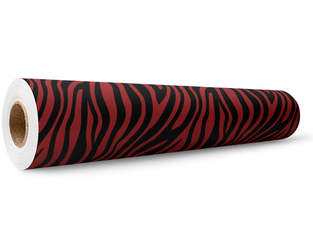 Red Zebra Wrap Film Wholesale Roll