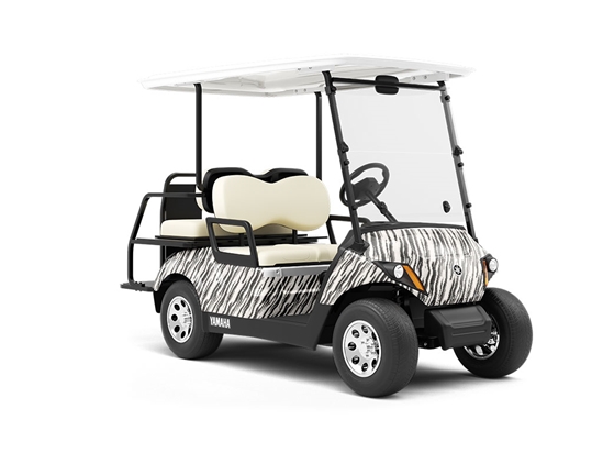 Tipsy Zebra Wrapped Golf Cart