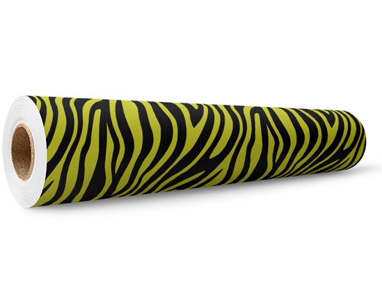Yellow Zebra Wrap Film Wholesale Roll
