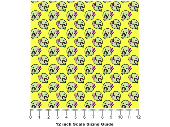 Bad Meal Zombie Vinyl Film Pattern Size 12 inch Scale