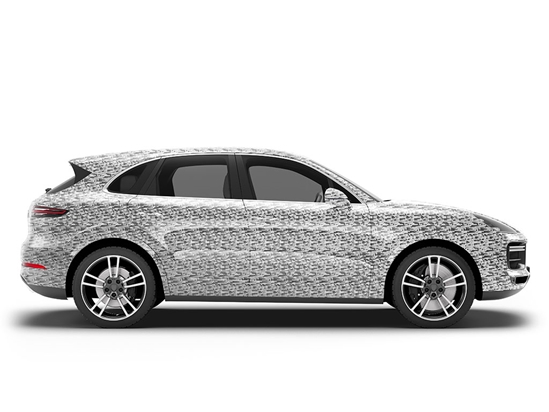 Rwraps 3D Carbon Fiber Silver (Digital) Do-It-Yourself SUV Wraps