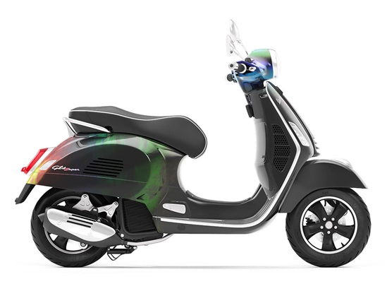 Rwraps Holographic Chrome Black Neochrome Do-It-Yourself Scooter Wraps