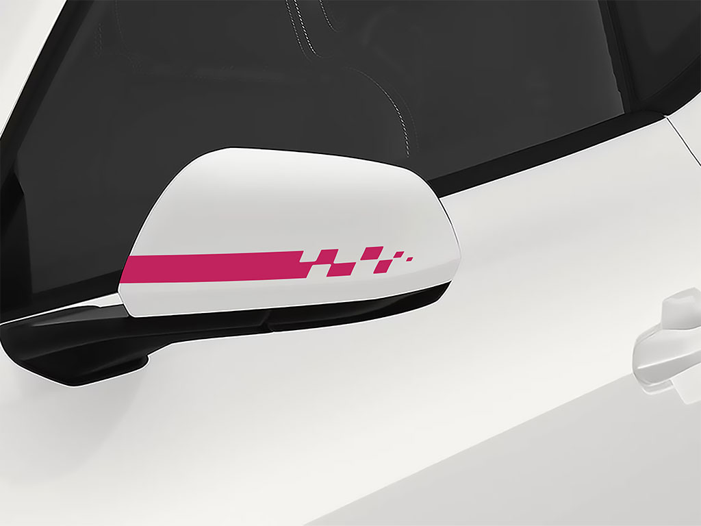 3M™ Checkered Flag Side-View Mirror Decal - Pink