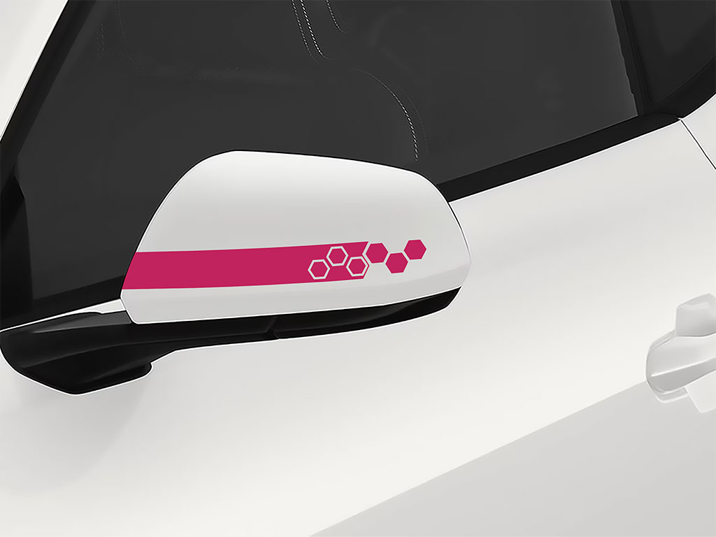 3M™ Hexagon Side-View Mirror Decal - Pink
