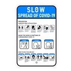 Metal Slow The Spread Of COVID-19 Health Sign