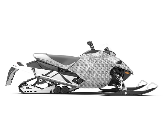 Rwraps 3D Carbon Fiber Silver (Digital) Do-It-Yourself Snowmobile Wraps